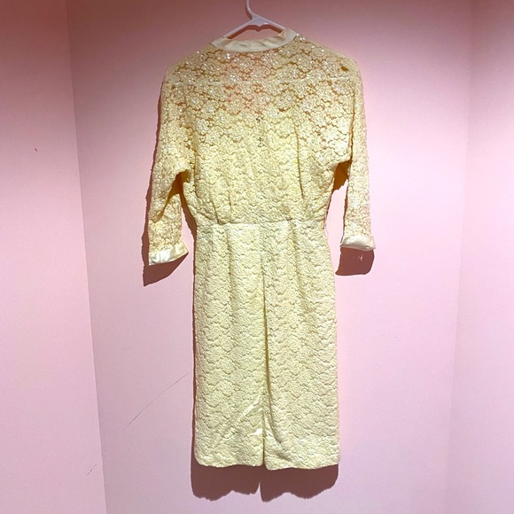 Vintage knit sequin 60s dress - Picture 2 of 6